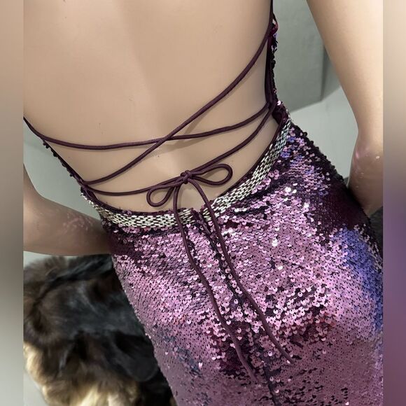 Sexy & Stunning Sequins and Beads Strappy Backless Mermaid Gown - Picture 12 of 12